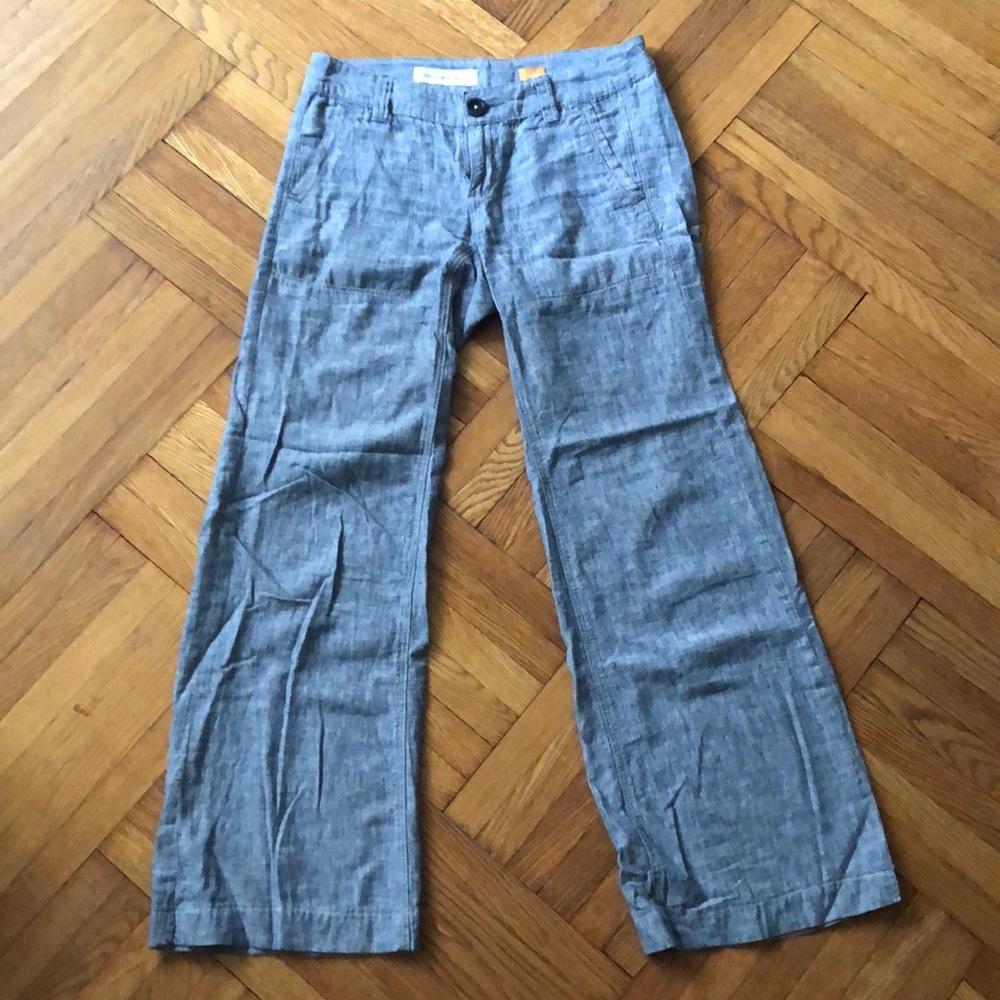 Pilcro and The Letterpress Bootcut linen pants